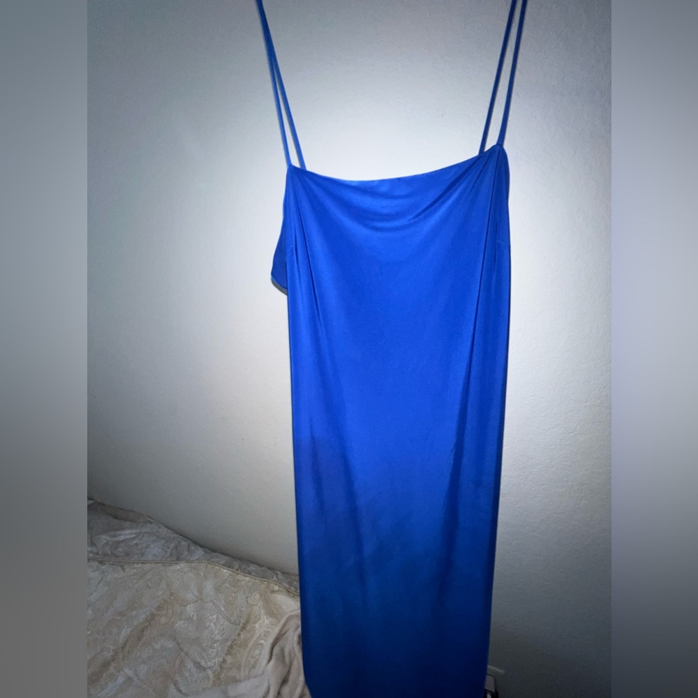 Blue bodycon dress